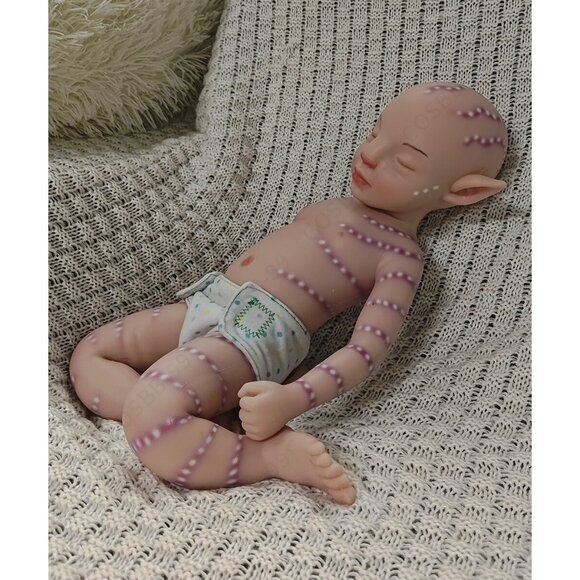 45cm Reborn Baby Dolls Full Body Platinum Soft Silicone Doll 4.96lbs Girl Baby - Picture 4 of 16